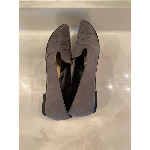 Veittes Womens Flats Slip On Size 8 WIDE Shoes Gray Excellent Condition Padded - Picture 9 of 12